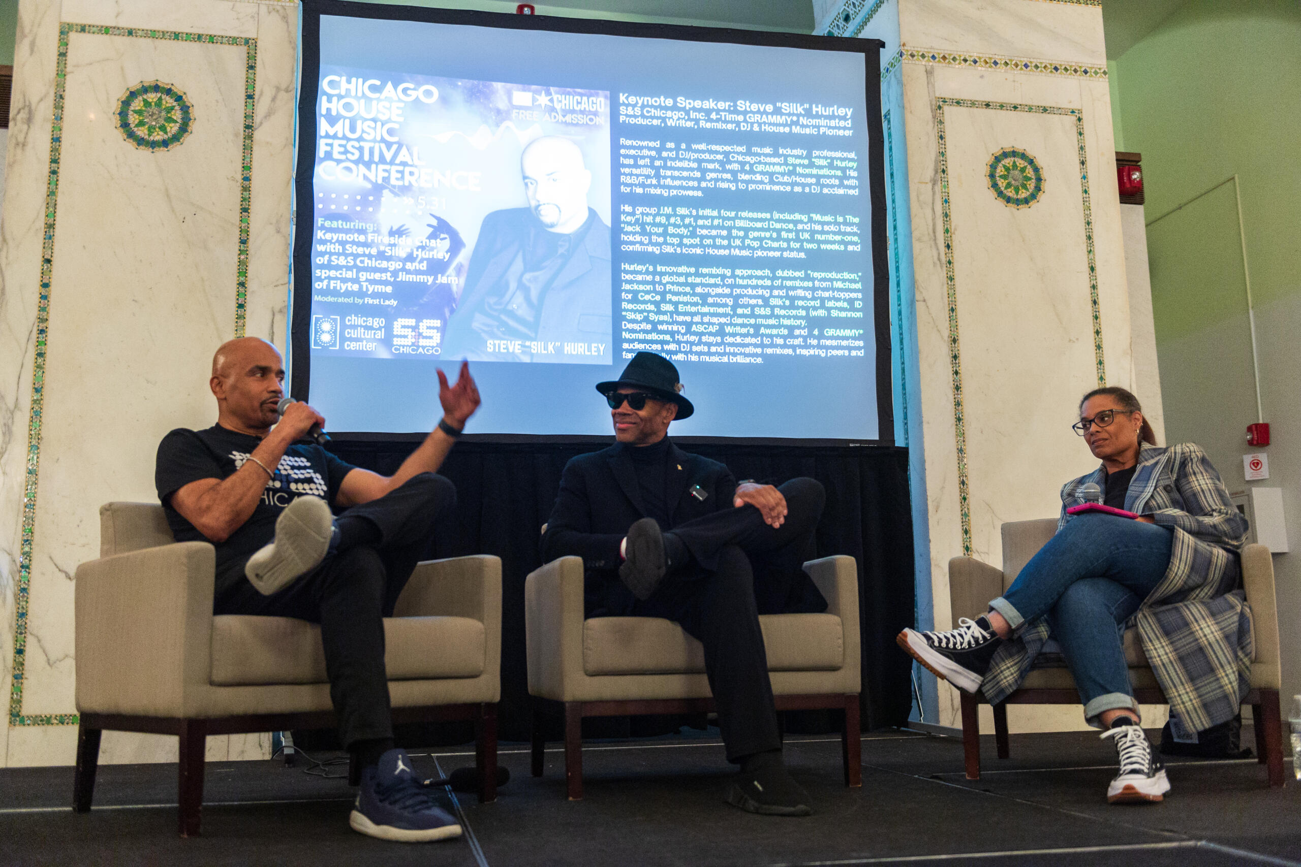 Conference speakers during Chicago House Music Festival