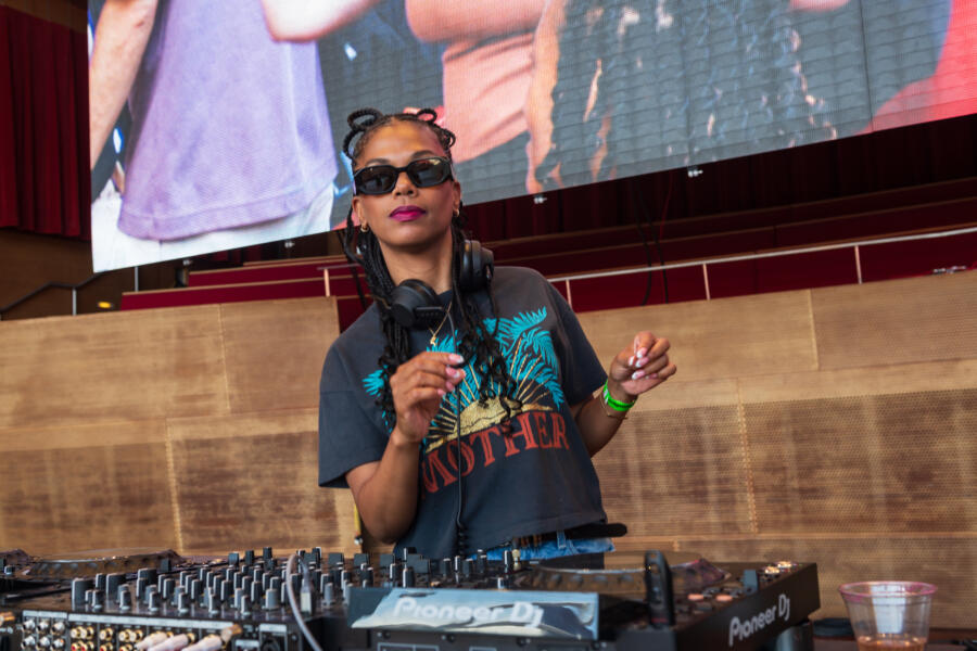 Chicago House Music Festival DJ on stage